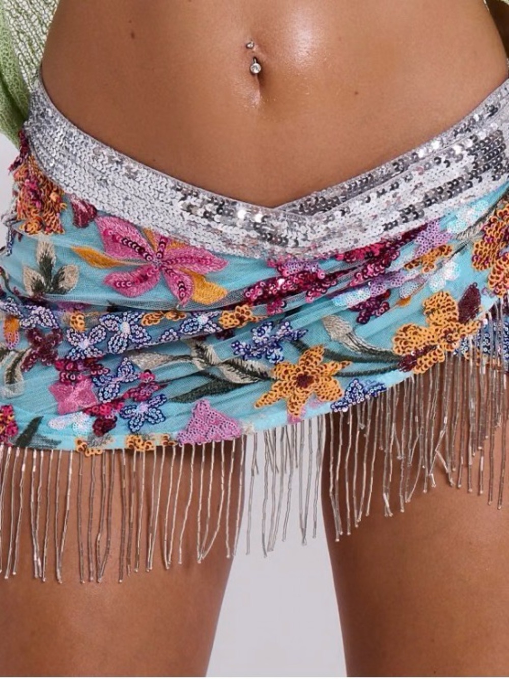 Flora Multiway Embellished Skirt jaded London